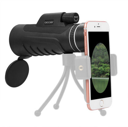 Occer 10X42 High Power Monocular Telescope HD Dual Focus Scope, Compact Monocular with Bak4 Multi-Coated Zoom Lens, Low Night Vision for Hunting Bird Watching Camping Outdoor Sporting