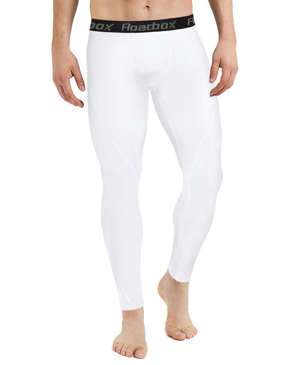Roadbox Compression Pants Men Cooling Dry Base Layer Bottoms Outdoor Sports Cycling Tights Leggings for Basketball Football Running