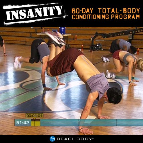 INSANITY Base Kit - DVD Workout, 60 Day Total Body Conditioning Program, Home Gym Bodyweight Exercise Program, No Workout Equipment Needed, Nutrition Guide Included, 10 DVDs