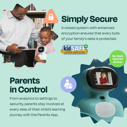 Miko Mini with 30 Days Free Miko Max: AI Robot for Kids | Fosters STEAM Learning & Education | Packed with Games, Dance, Singing | Child-Safe Conversational Learning | Ideal Gift for Boys & Girls 5+