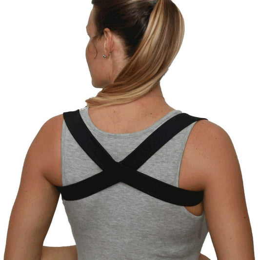 Posture Corrector Brace/Wear 15 Minutes A Day to Impove Posture Posturific Brace - Available in Colors and Sizes (Black Medium)