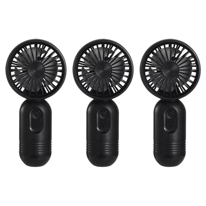 Mini Portable Fan 3 Pack, Cute Handheld Battery Operated Lightweight Small Personal Fans with 3 Speeds and USB Rechargeable Eyelash Fan for Stylish Girl Kids Women Men Office Outdoor Travel Camping