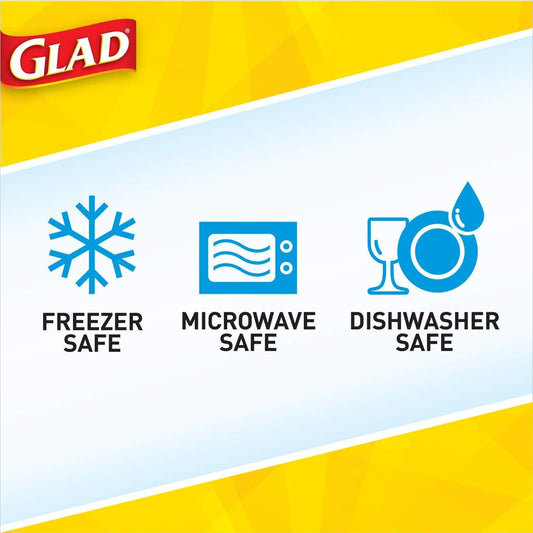 Glad Food Storage Containers, 24 oz, 5 Count