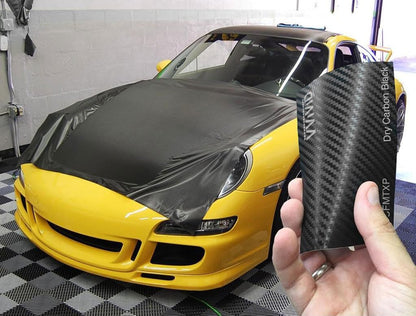 VViViD XPO Black Carbon Fiber Car Wrap Vinyl Roll Featuring Air Release Technology (25ft x 5ft)