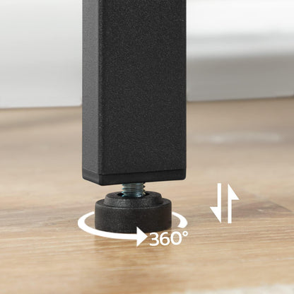 HOOBRO End Table, Simple Rustic Side Table with 3-Tier Storage Shelf, Narrow Nightstand for Small Spaces, for Living Room, Bedroom,Easy Assembly, Industrial Design, Rustic Brown and Black BF14BZ01