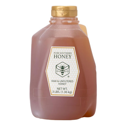 100% Raw & Unfiltered Wildflower Honey - American Made by Pure Southern Honey (48 Ounce)