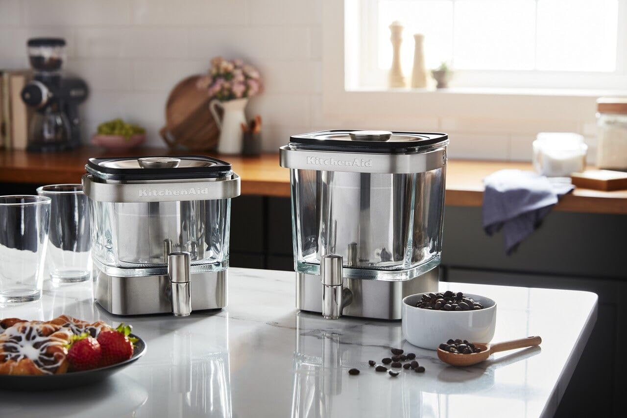KitchenAid KCM5912SX Cold Brew Coffee Maker 38 Ounce Brushed Stainless Steel