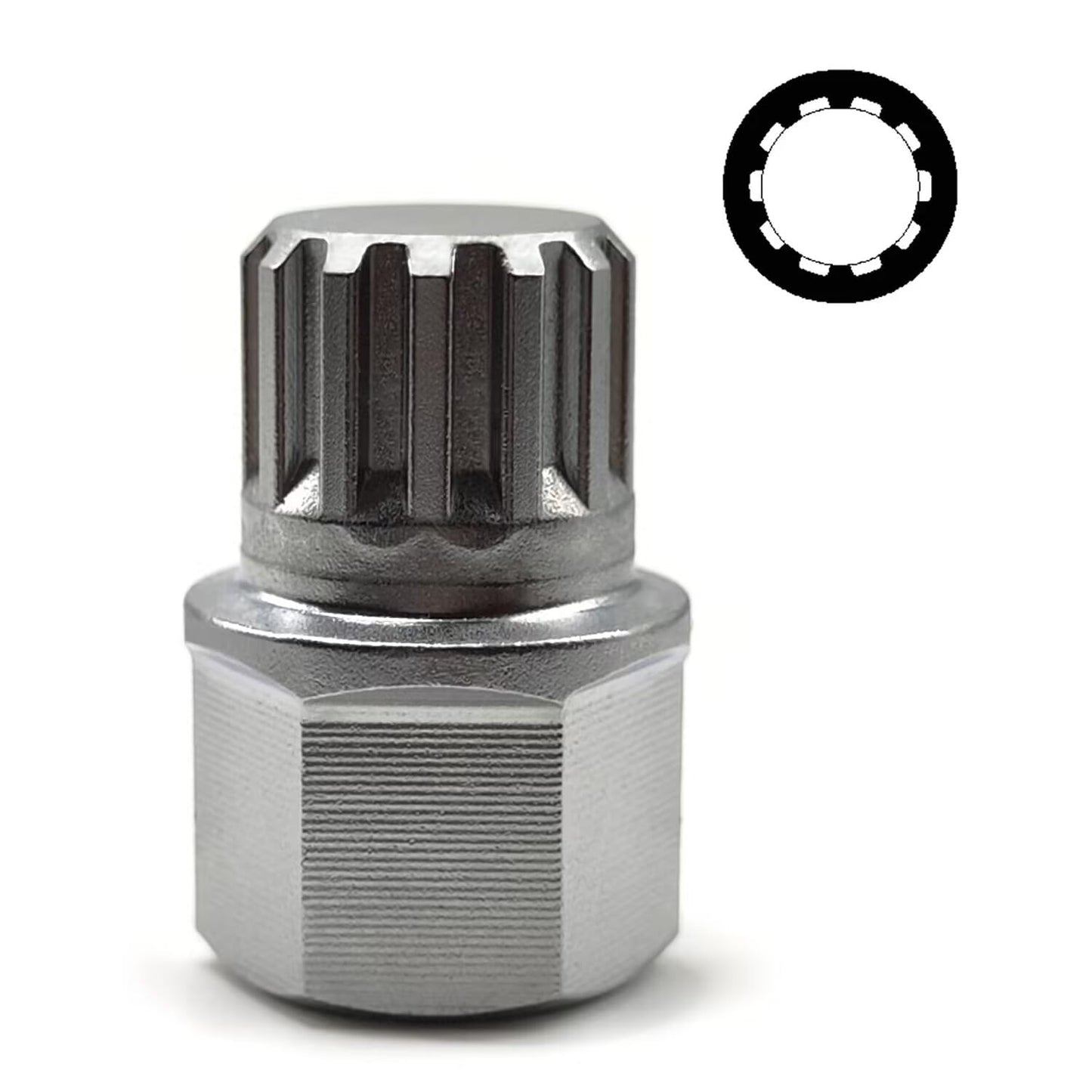 JEUCLEL 16/10PT Wheel Locking Nut Key Compatible with BMW, Wheel Anti-Theft Lug Nut Removal Tool