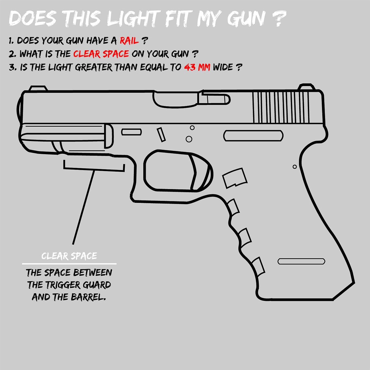 HiLight - Tactical P3XL - 300 Lumens Strobe Flashlight & Single (Green) Laser - Aircraft Grade Aluminum, Rechargeable USB Battery - Rail Mount Light & Precision Laser Class of IIIA, 5mW