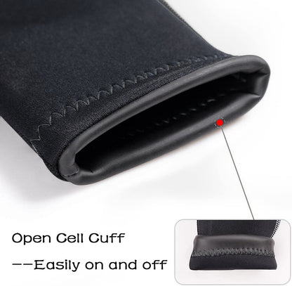 OMGear Wetsuit Women 3mm Neoprene Wet Suit Full Body One Piece Long Sleeves Scuba Diving Suits Back Zipper Swimsuit for Diving Surf(Black/Grey.S)