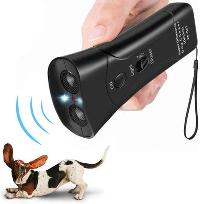 Amazingbuy Ultrasonic Dog Trainer Device Electronic Dog Deterrent/Dog Barking Control Devices Training Tool Stop Barking Sonic Dog Repeller (Black)