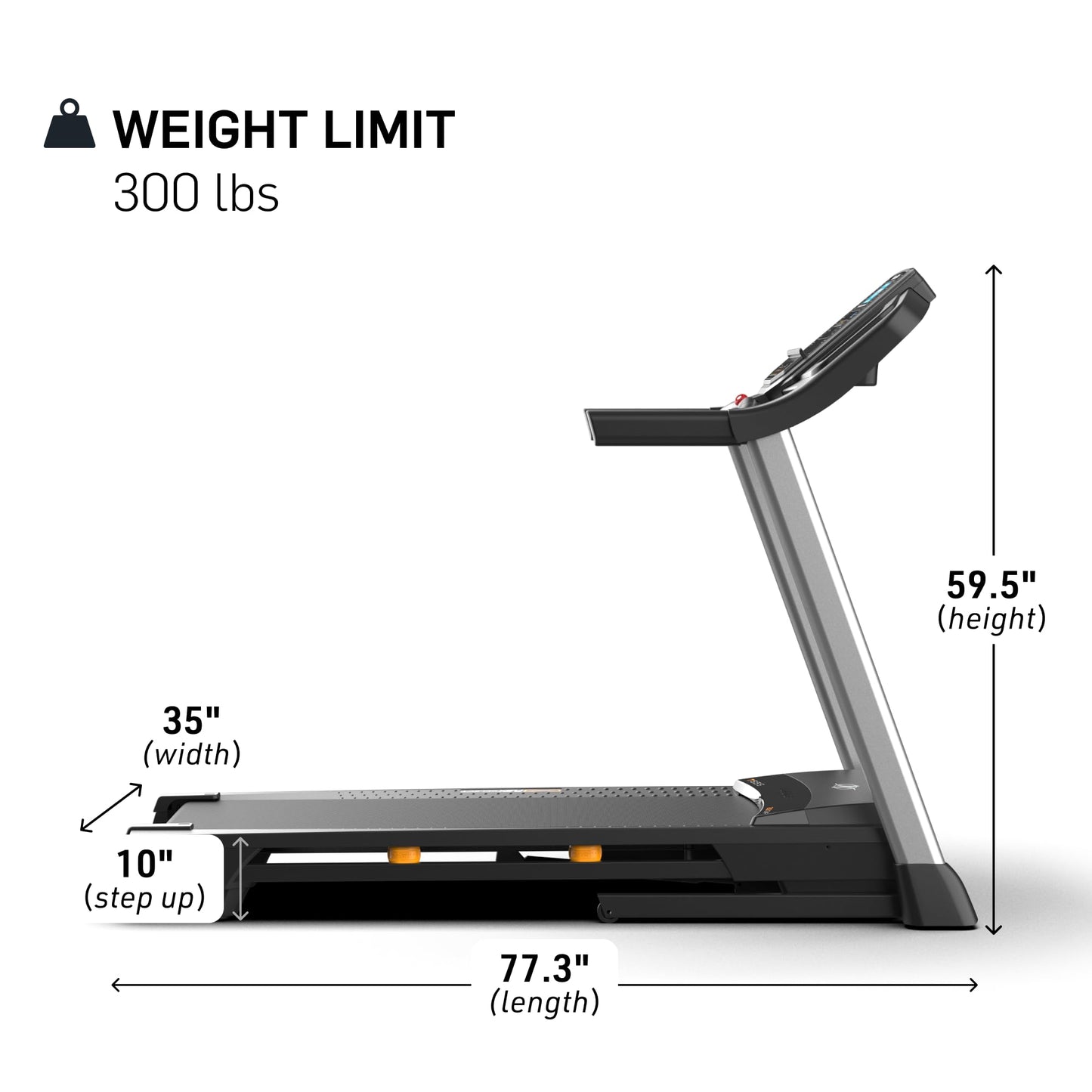 NordicTrack T 6.5 S; Treadmill for Running and Walking with 5” Display and SpaceSaver Design
