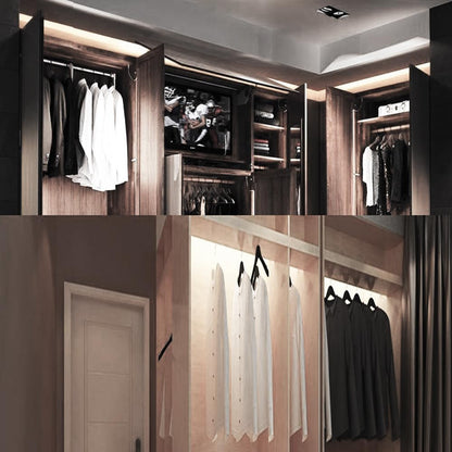 (4000K) - Amagle LED Dual Mode Motion Night Light, Flexible LED Strip with Motion Sensor Closet Light for Bedroom Cabinet, Nature White (4000K) (4 AAA Batteries Operated, Not Included)