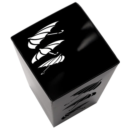 Okllen Metal Umbrella Holder, Square Umbrella Stand Rack for Entryway, 6.3" x 6.3" x 16.5", Black