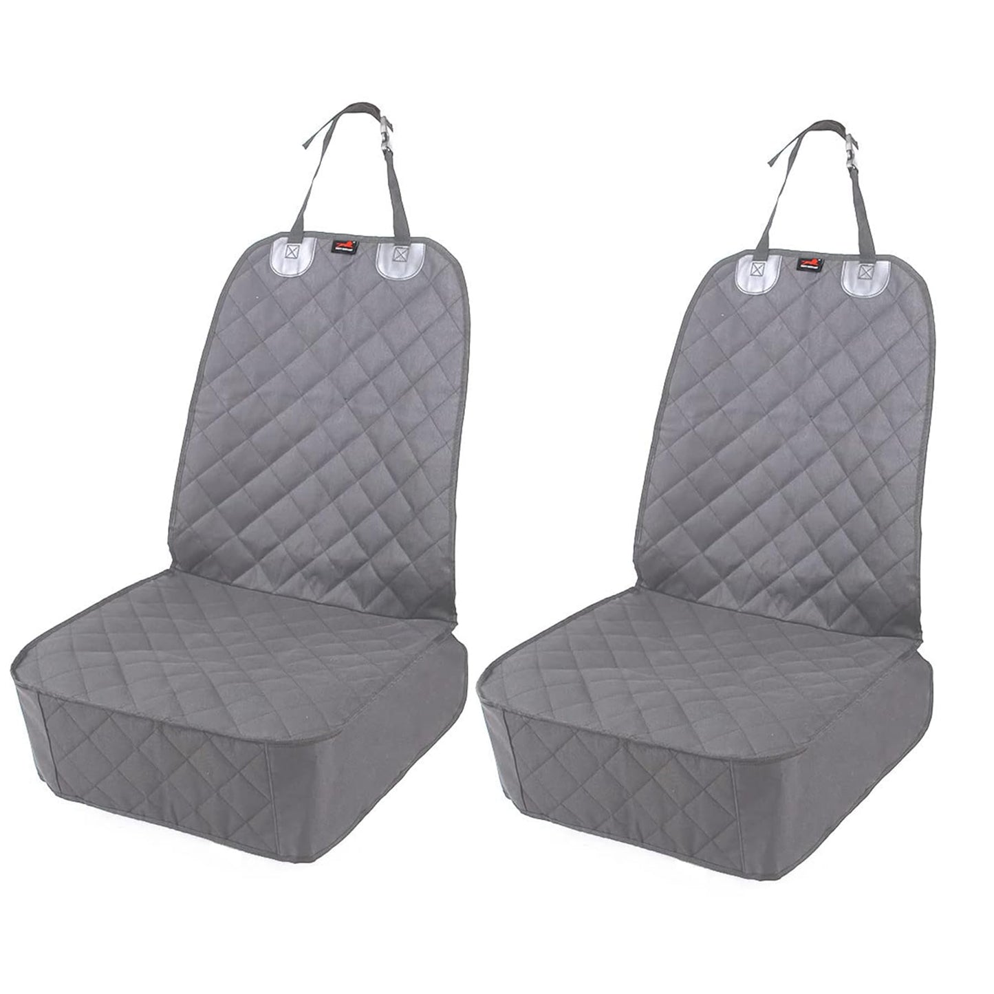 HONEST OUTFITTERS Dog Car Seat Cover 2 Pack, Waterproof Front Seat Car Cover for Cars, Trucks, and Suvs, Pet Front Cover for Cars, Nonslip Dog Seat Cover Grey