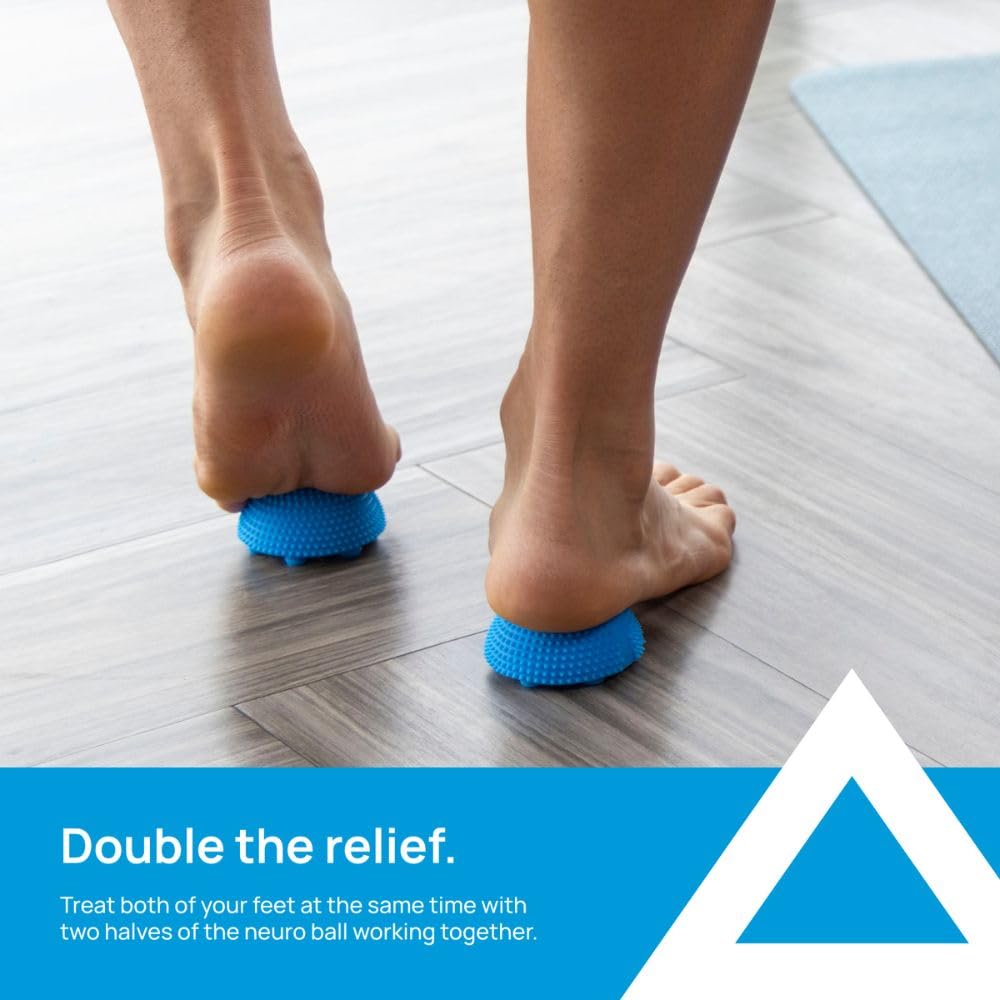 NABOSO Original Neuro Ball - Neuroscience-Based Textured Foot Massage Ball, Professional Myofascial Release Tool for Plantar Fasciitis Relief and Recovery