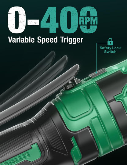 KIMO 20V Cordless Ratchet Wrench 3/8 Set, 74 Ft-lbs 400 RPM Electric Ratchet Wrench, Battery Powered Ratchet with 7 Sockets, 3" Extension Bar, 1/4" Adapter, 2-Pack Lithium-Ion Batteries, Fast Charger