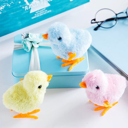 3 otters 12PCS Wind Up Toys, Wind-Up Jumping Cute Chicken Plush Chicks Toy for Kids Goodie Bags Treasure Chest Party Favors Gifts