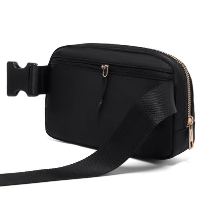 Gitus Birthday Gifts for 8 9 10 11 12 13 Year Old Girls Personalized Fanny Pack Crossbody Bags with Initial Letter Patch Belt Bag for Teen Girls Cute Trendy Stuff Travel Essentials (Black-A)