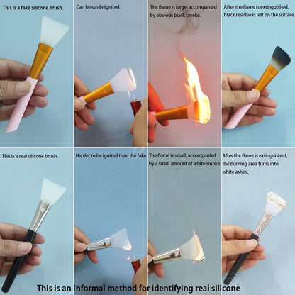 LORMAY 4 Pcs Silicone Face Mask Brush Applicator for Facial Mud, Clay Mask, DIY, Modeling Mask, Body Lotion, and BB CC Cream