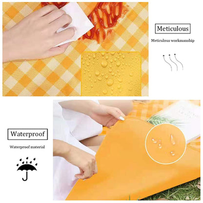 LRUUIDDE Extra Large 80"x 80" Beach Blanket, Outdoor Picnic Blankets, Waterproof Sandproof Portable Blankets, Foldable and Lightweight for Spring Summer Camping, Beach, Park