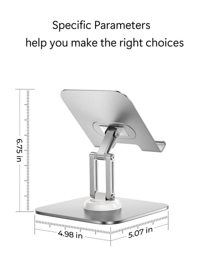 LISEN for iPad Stand for Desk,2025 Adjustable Tablet Stand Holder Metal iPad Holder Switch Mount,Desk Accessories for Women Men ipad Mount Kitchen Fits 4-12.9" Tablet/Monitor/Switch/iPhone/Kindle