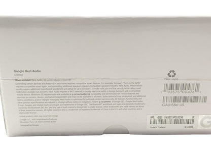 Google Audio Bluetooth Speaker - Wireless Music Streaming, Powerful Sound, Assistant Built-in, Wi-Fi and Bluetooth Connectivity, Smart Home Control, Stereo Pairing (Charcoal)