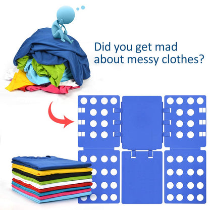 Geniusidea V1 Shirt Folding Board t Shirts Clothes Folder Durable Plastic Laundry folders Folding Boards for Adults and Kids Fast and Fun