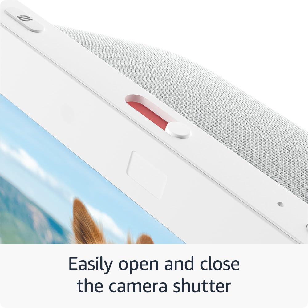 Amazon Echo Show 8 (newest model), With Spatial Audio, Smart Home Hub, and Alexa, Glacier White