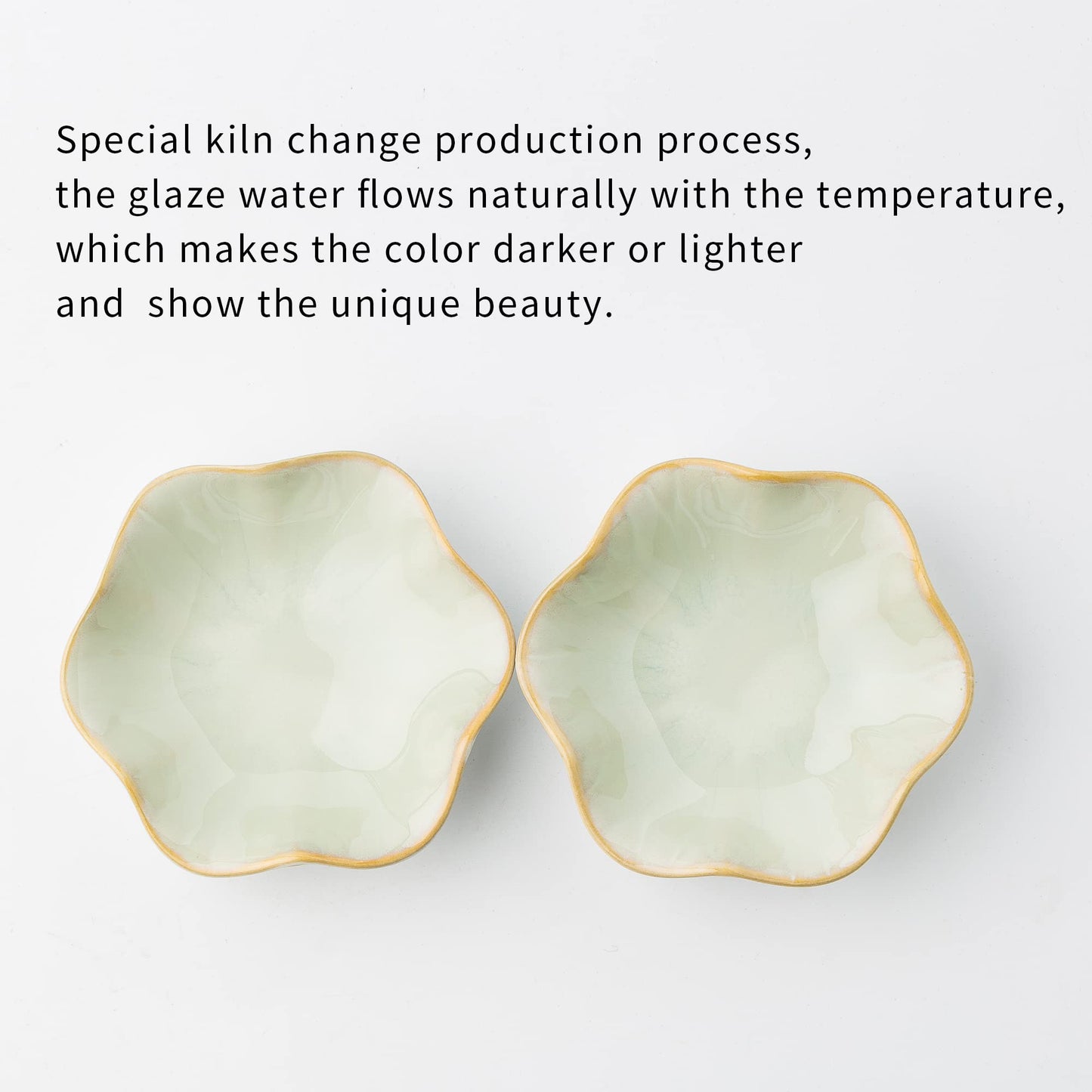 Jewelry Dish Tray, Ring Dish, Ceramic Trinket Tray, Key Bowl, Decorative Plate, for Friends Sisters Daughter Mother(Light Green)