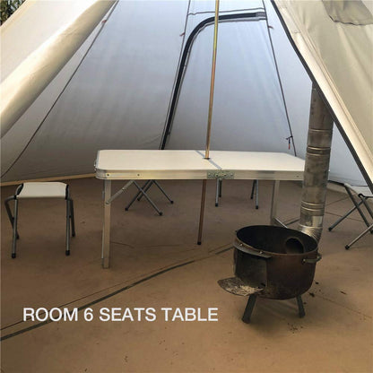 4 Persons 5lb Lightweight Tipi Hot Tents with Stove Jack, 7'3" Standing Room, Teepee Tent for Hunting Family Team Backpacking Camping Hiking (Olive Drab)