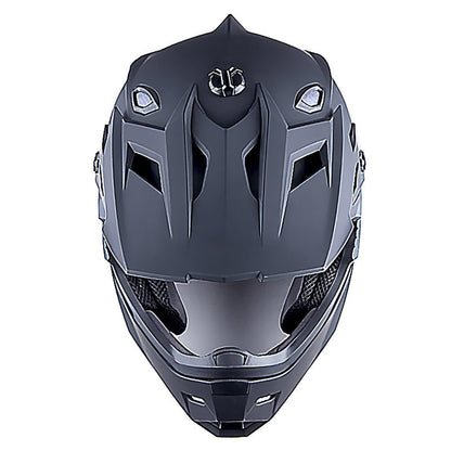 1Storm Adult Motocross Helmet BMX MX ATV Dirt Bike Four Wheeler Quad Motorcycle Full Face Helmet Racing Style: HF801 Matt Black