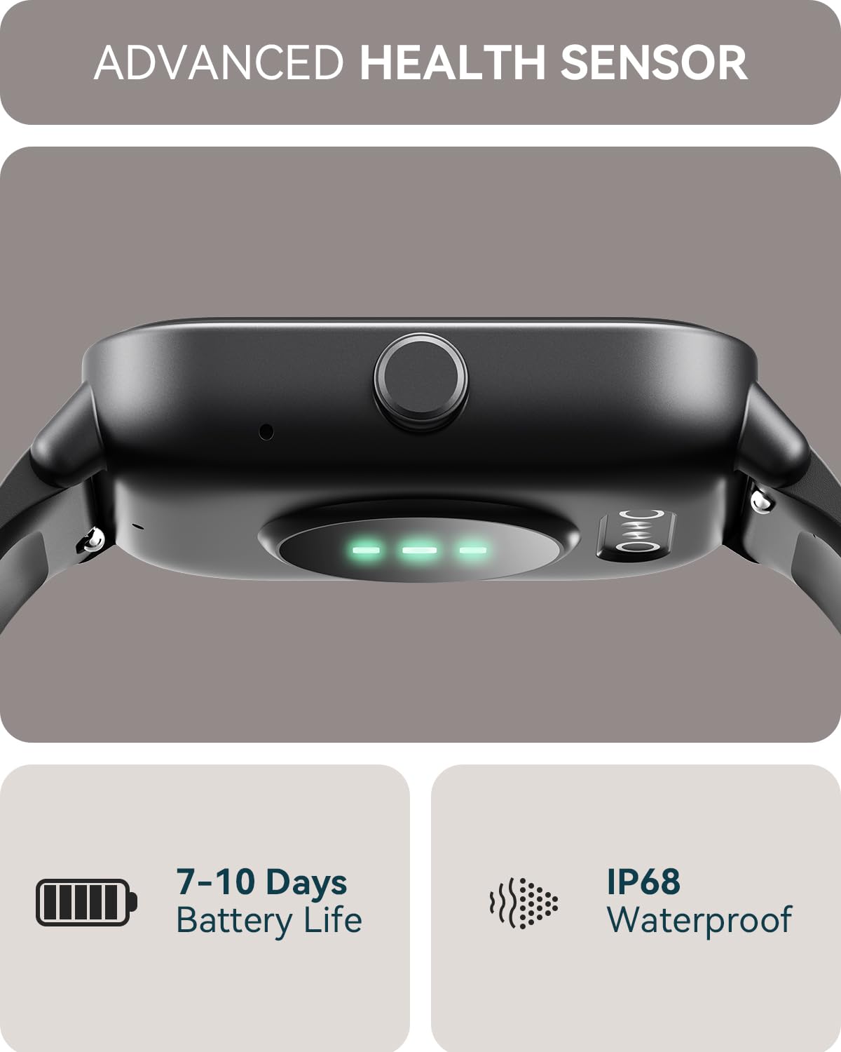 aeac Smart Watches for Men Women Answer/Make Call, Alexa Bulit-in, 1.8" HD Fitness Tracker for Android iOS, Smart Watch with IP68 Waterproof/110 Sport Modes/Heart Rate/Sleep Monitor/Calories/Pedometer