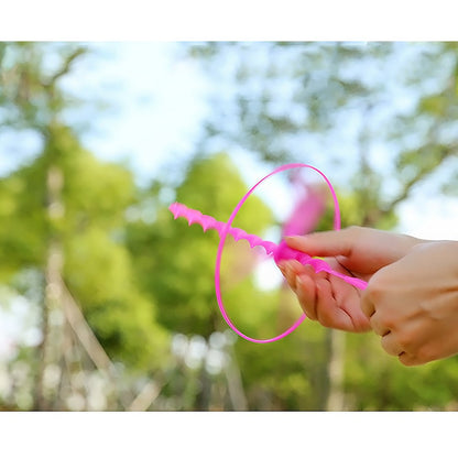 POPLAY 40 Sets Outdoor Toys Flying Discs, Disc Flyer with Launchers for Party Favors, Classroom Prizes, Goodie Bags Stuffers for Kids