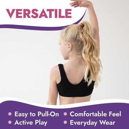 Popular Girls Sports Racerback Bra - Training Bras for Teens 2pk Pink Camo XL