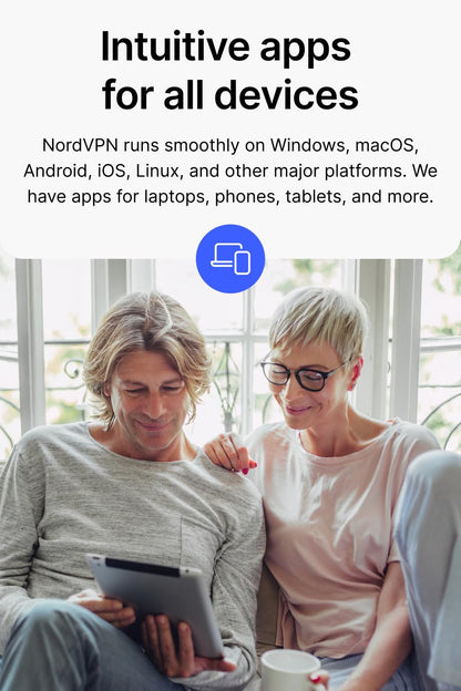 NordVPN Standard – 1-Year VPN & Cybersecurity Software Subscription For 6 Devices - Block Malware, Malicious Links & Ads, Protect Personal Information | PC/Mac/Mobile | Activation Code via Mail