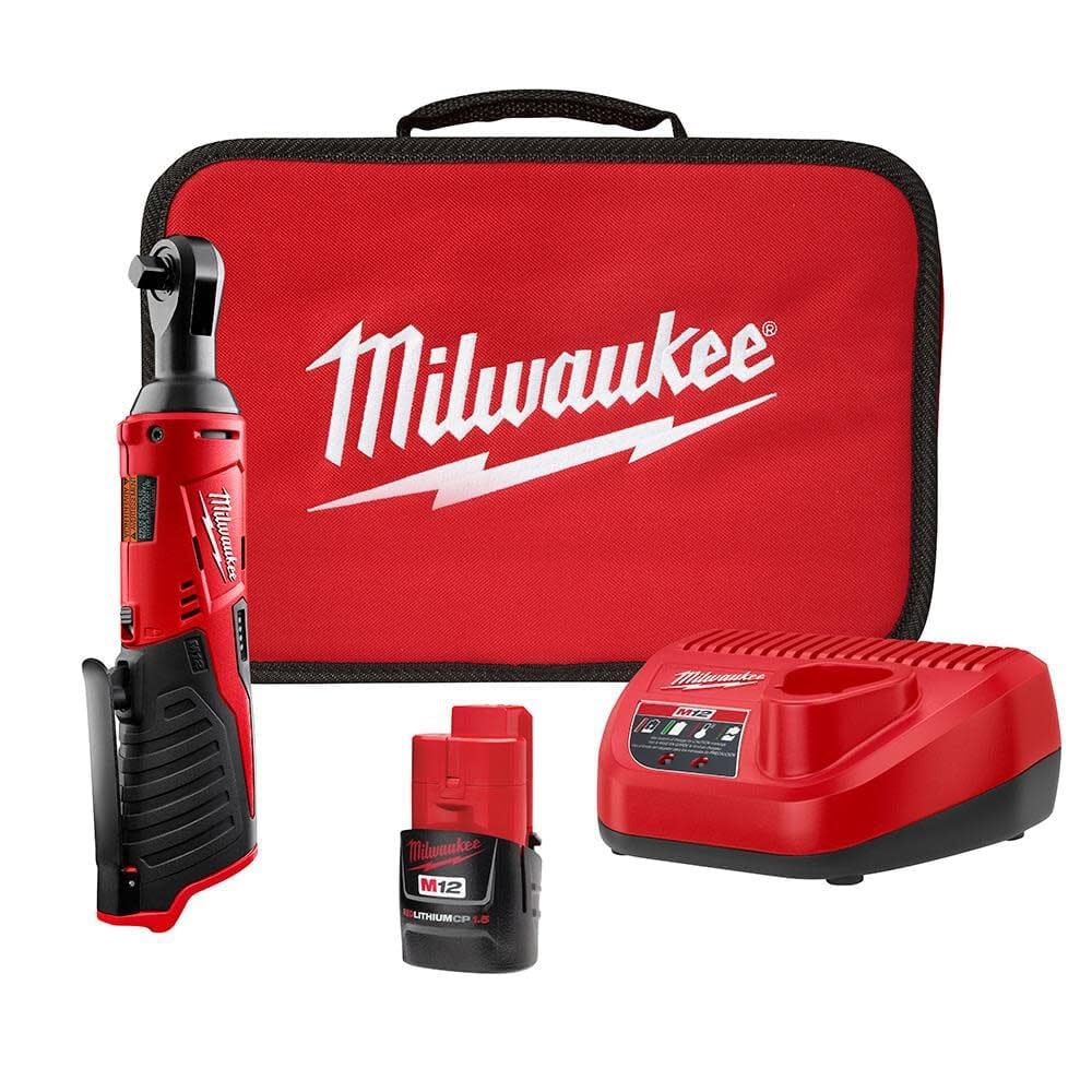 Milwaukee 2457-21 3/8-in Cordless M12 Lithium-Ion Ratchet Kit