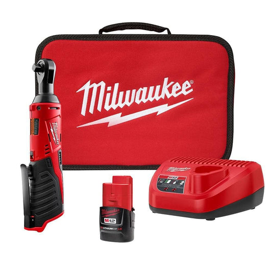 Milwaukee 2457-21 3/8-in Cordless M12 Lithium-Ion Ratchet Kit