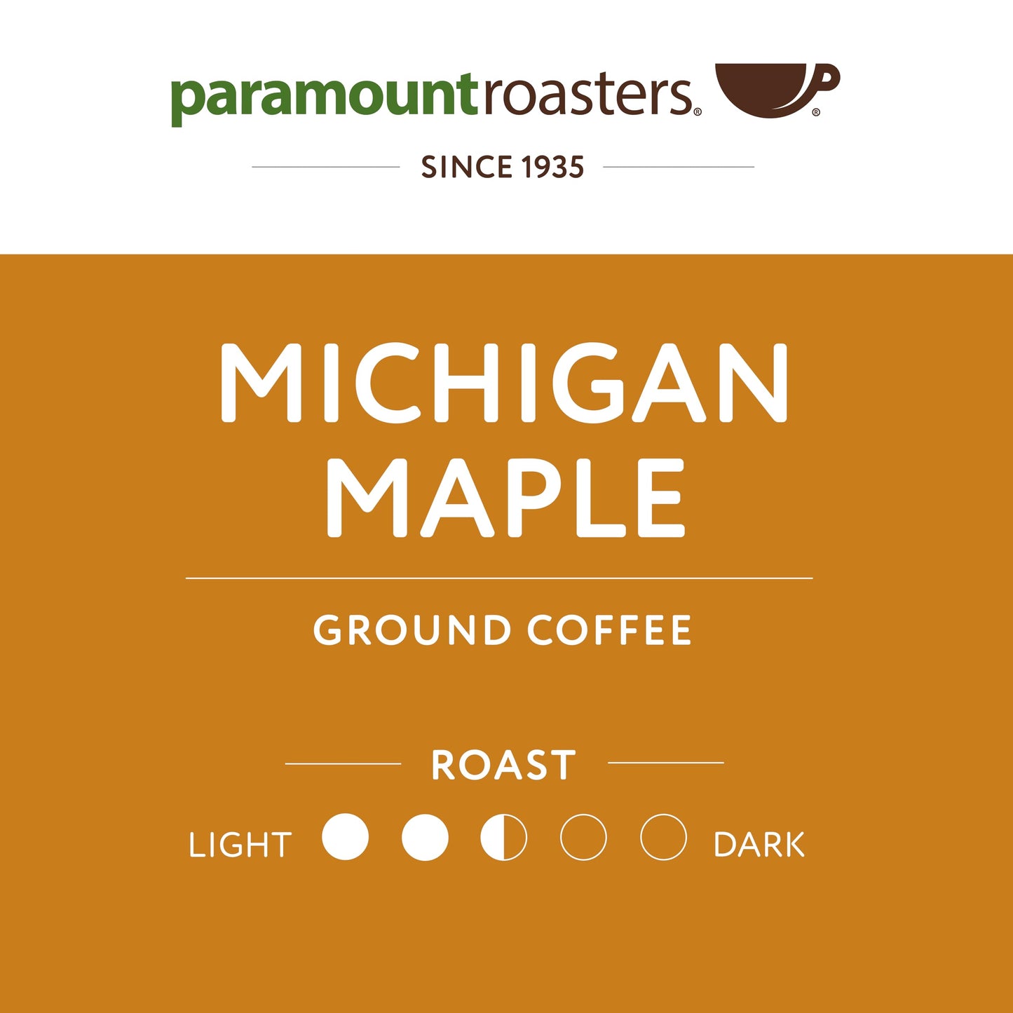 Paramount Roasters, Michigan Maple Flavored Ground Coffee, 12oz Medium Roast (Paramount Coffee Company)