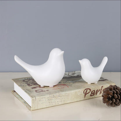 FANTESTICRYAN Small Animal Statues Home Decor Modern Style White Decorative Ornaments for Living Room, Bedroom, Office Desktop, Cabinets