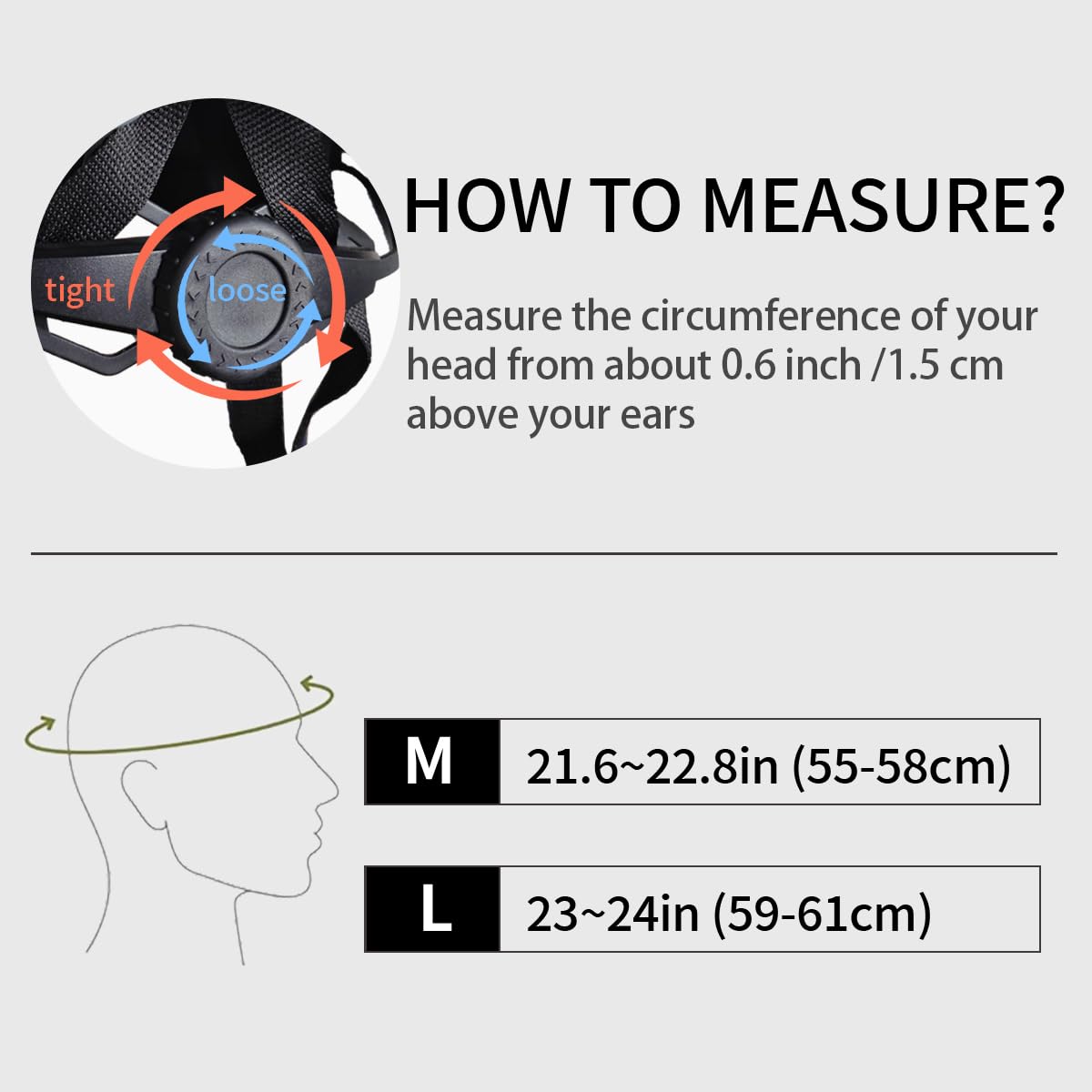 Veltuno Bike Helmet for Adults, Lightweight Mountain Bicycle Helmet with USB Rechargeable LED Rear Light, Removable Sun Visor for Women, Men, Suitable for Cycling and Commuting (Black, Medium)