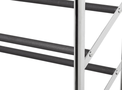 Amazon Basics 50-Pair Shoe Rack Organizer, Chrome, 35.8 x 14.6 x 59.5 inches