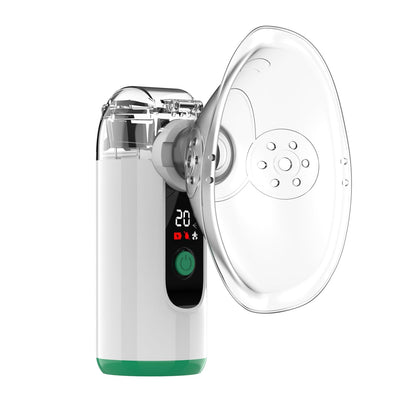 Hand-held Nebulizer for Respiratory System, Portable Nebulizer with Self-Clean Mode, Rechargeable Nebulizer for Home Office Travel