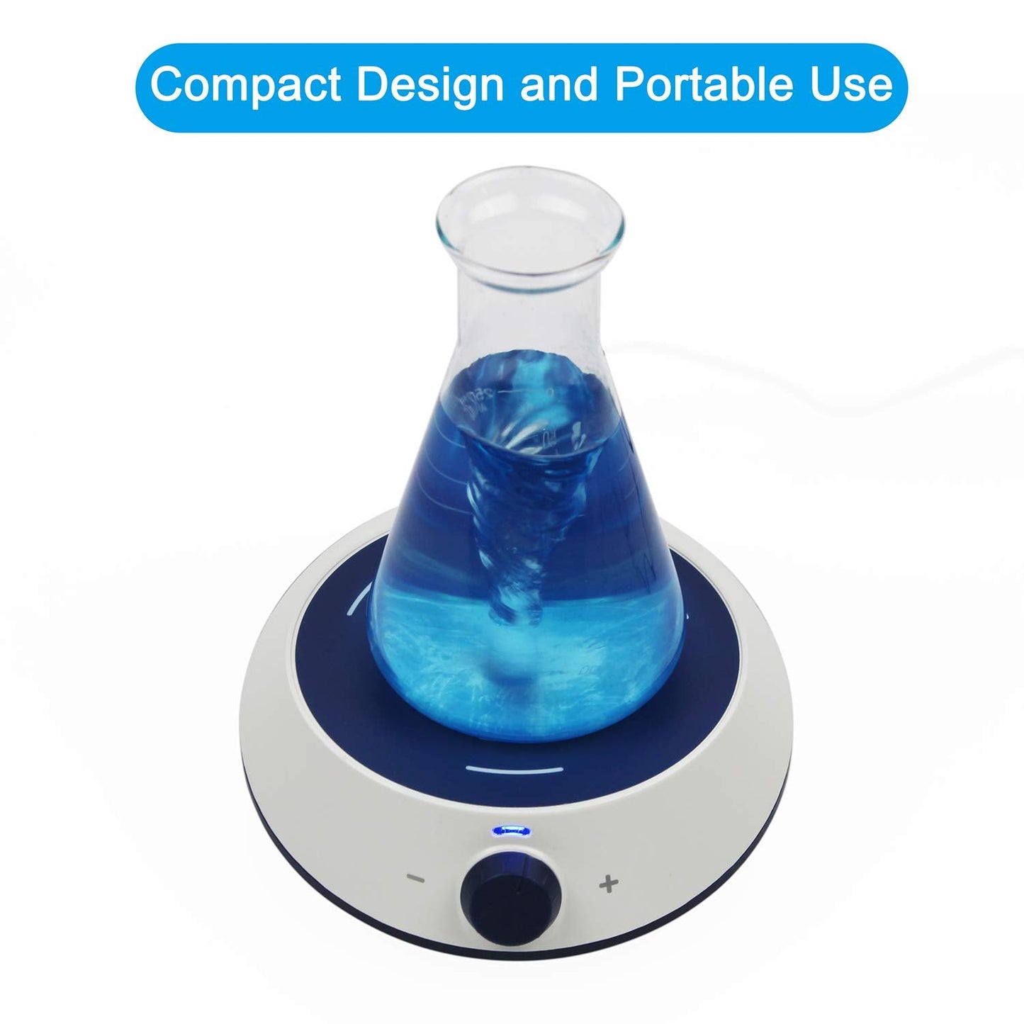 ONiLAB Magnetic Stirrer with 4PCS Stir Bars，Magnetic Mixer with Stirring Capacity 3000ml (No Heating)