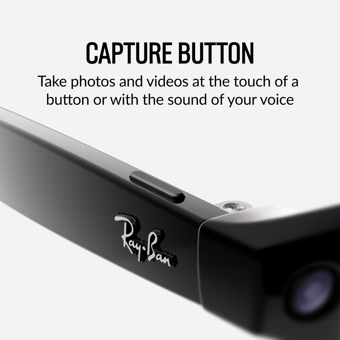 Meta Ray-Ban Glasses, Wayfarer, Shiny Black | 12 MP ultra-wide camera for HD photos and video — Open Ear Speakers for music, podcasts and more AI for voice commands and personalized experiences
