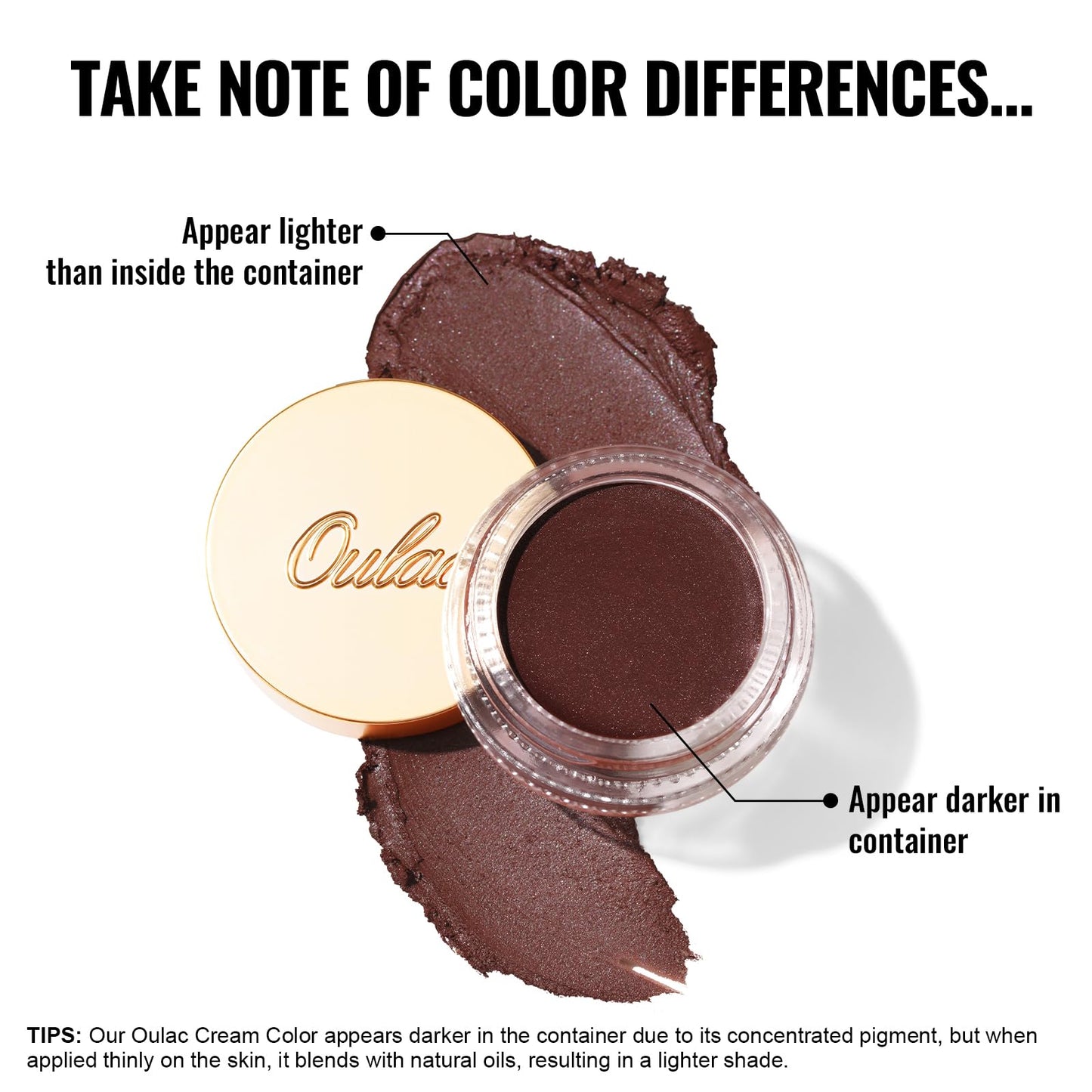 Oulac Matte Eyeshadow 3-in-1 Eyeshadow Eye Primer&Eyeliner Highly Pigmented Waterproof Smudge-proof Long Lasting Wear Smooth&Blendable Formula for Natural Look,Vegan & Cruelty-Free,CM06