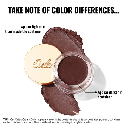 Oulac Matte Eyeshadow 3-in-1 Eyeshadow Eye Primer&Eyeliner Highly Pigmented Waterproof Smudge-proof Long Lasting Wear Smooth&Blendable Formula for Natural Look,Vegan & Cruelty-Free,CM06