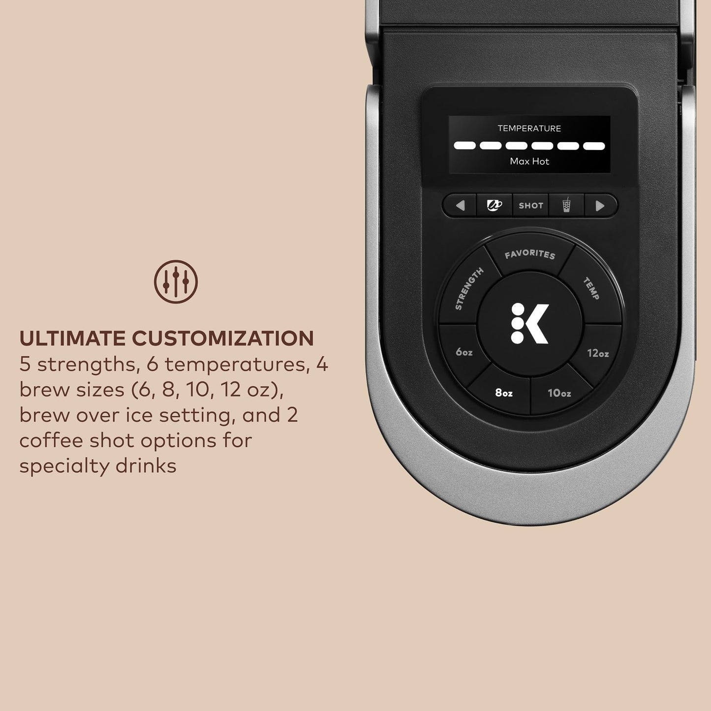 Keurig K-Cafe SMART Single Serve K-Cup Pod Coffee Maker, Black