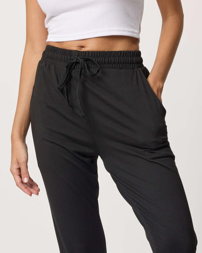 Real Essentials 3 Pack: Women's Ultra-Soft Lounge Joggers Sweatpants Athletic Yoga Pants with Pockets (Available in Plus), Set 9, S, Pack of 3