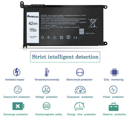 42Wh WDX0R Replacement Laptop Battery for Dell Inspiron 13 15 5000 7000 Series 5570 7579 5567 5379 5579 7573 7378 5378 3780 3790 5565 5765 5770 7368, Latitude 3189 3390 & more WDXOR P69G 3CRH3